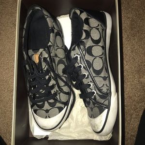 Black coach sneakers